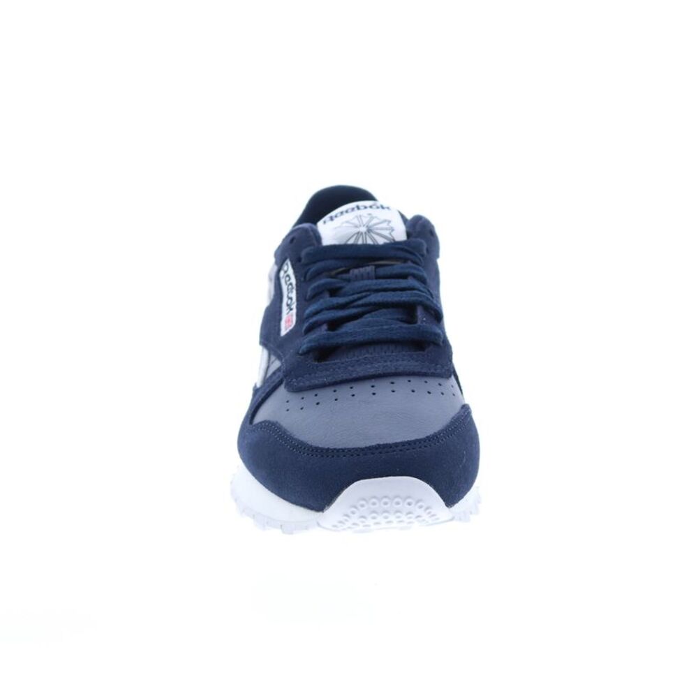 Reebok Mens Classic Leather Blue Shoes (NWT) - Picture 3 of 7
